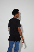 T-Shirt Elya Peplum Black