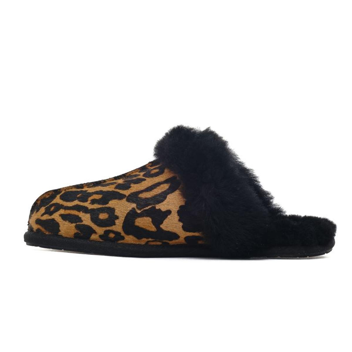 Sandales Scuffette Ii Panther Print - Marron - Femme