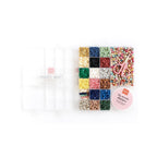Maxi Boite - 16 Couleurs De Perles Heishi Nature Et Accessoires + Perles Lettres, Ciseaux Et Fil Élastique