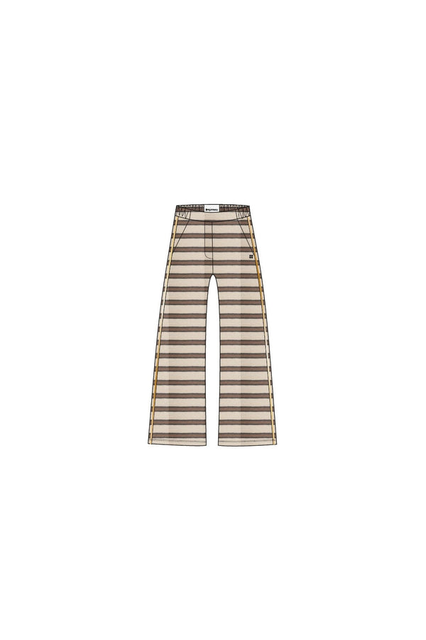 Pantalon Charlie Fluffy Rayure Chocolat