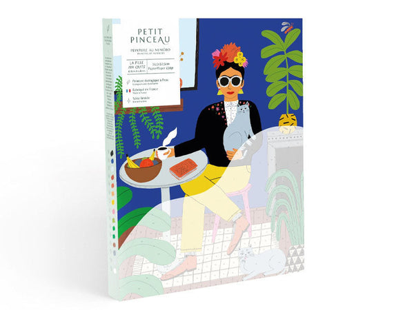 Petit Défaut : Petit Prix ! Coffret Peinture Au Numéro - Petit Pinceau - La Fille Aux Chats Par Guillaume Denaudhome