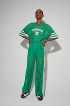 Pantalon Charlie Dentelle Green Print Collège