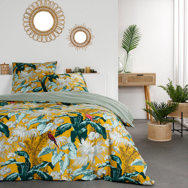 Sunshine - Parure De Lit Motif 8.54 - Ocre