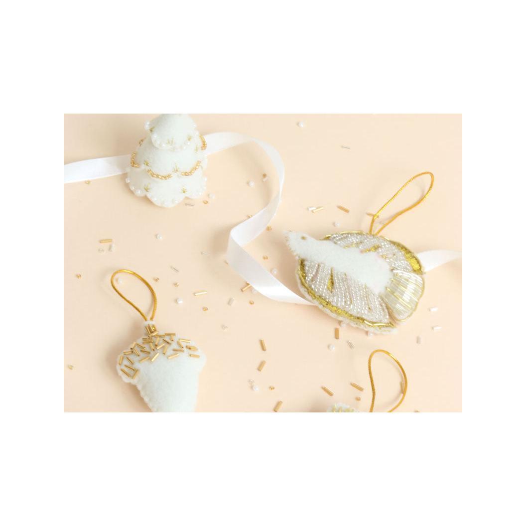 Kit Diy Mercerie - Mes Décorations De Noël En Feutrine