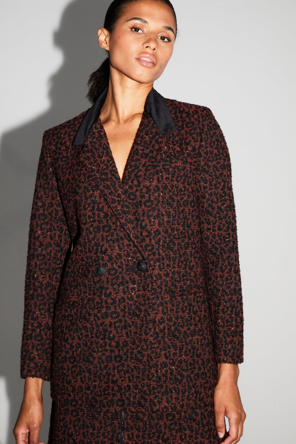 Veste Liora Jacquard Léo Fabriquée En Italie