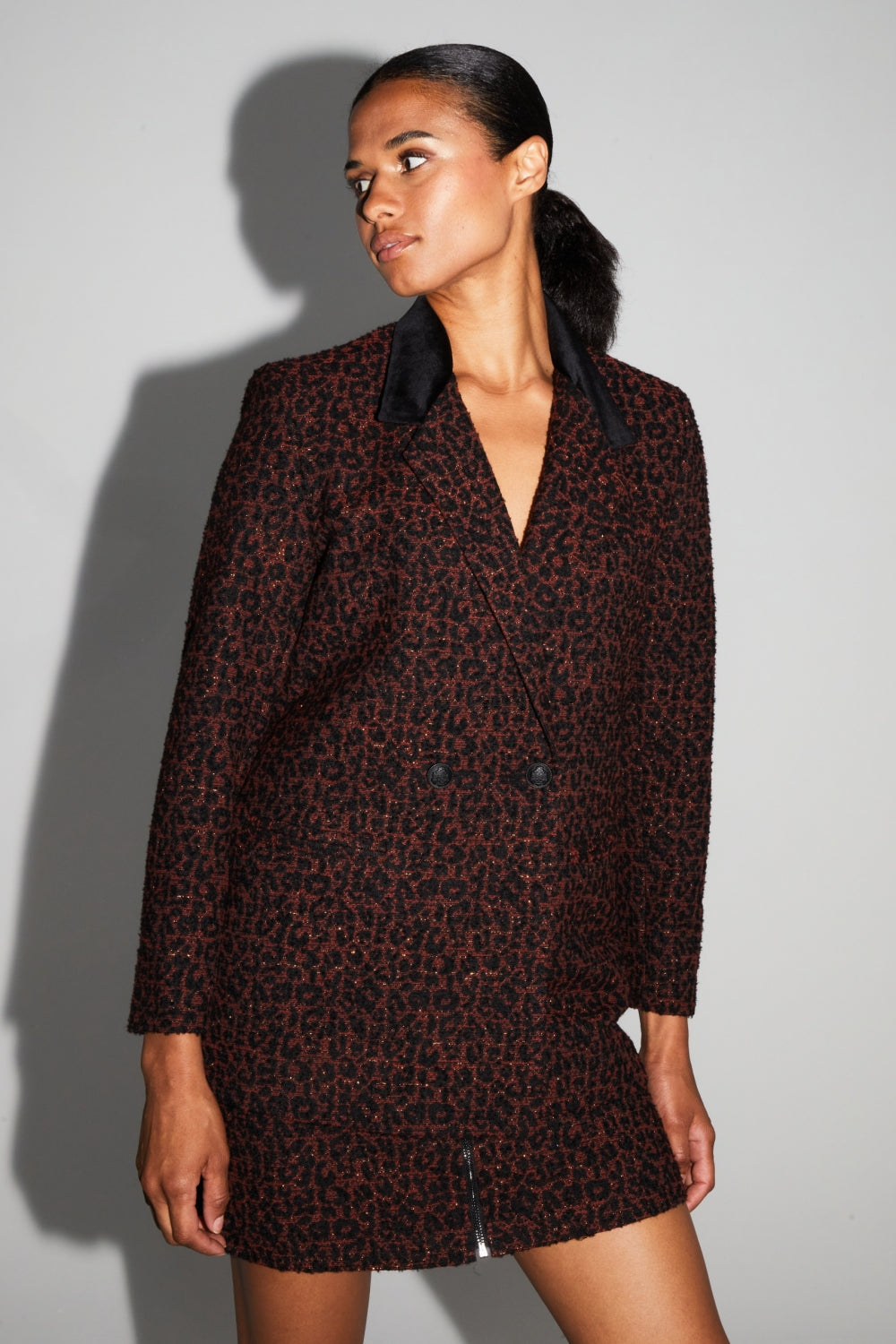 Veste Liora Jacquard Léo Fabriquée En Italie