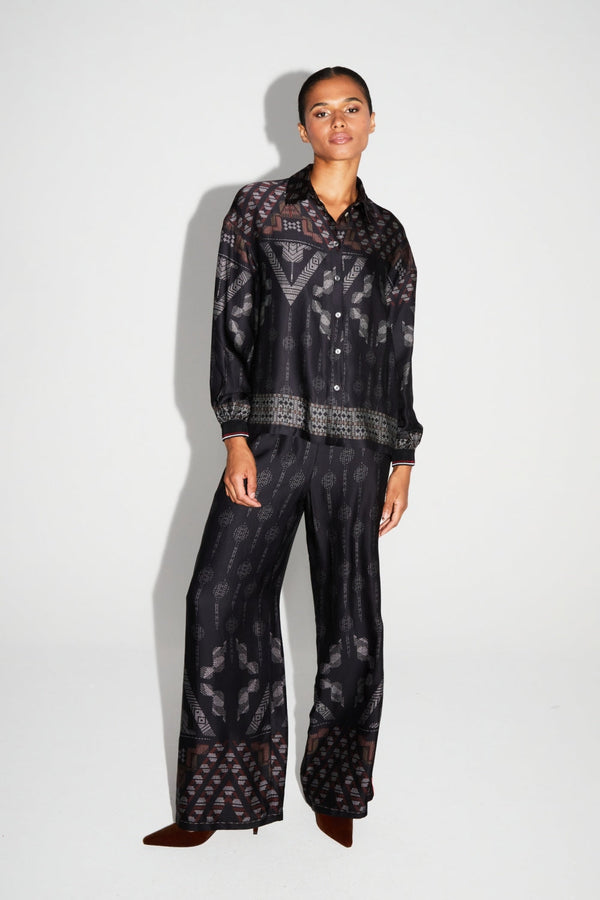 Pantalon Print Eagle Fabriqué En Italie