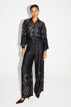 Pantalon Print Eagle Fabriqué En Italie