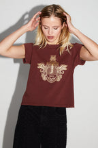 T-Shirt Robbie Blason Gold Fabriqué Au Portugal
