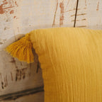 Spirit Garden - Coussin Gaze De Coton - Jaune