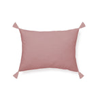 India Flower - Coussin Gaze De Coton - Rose