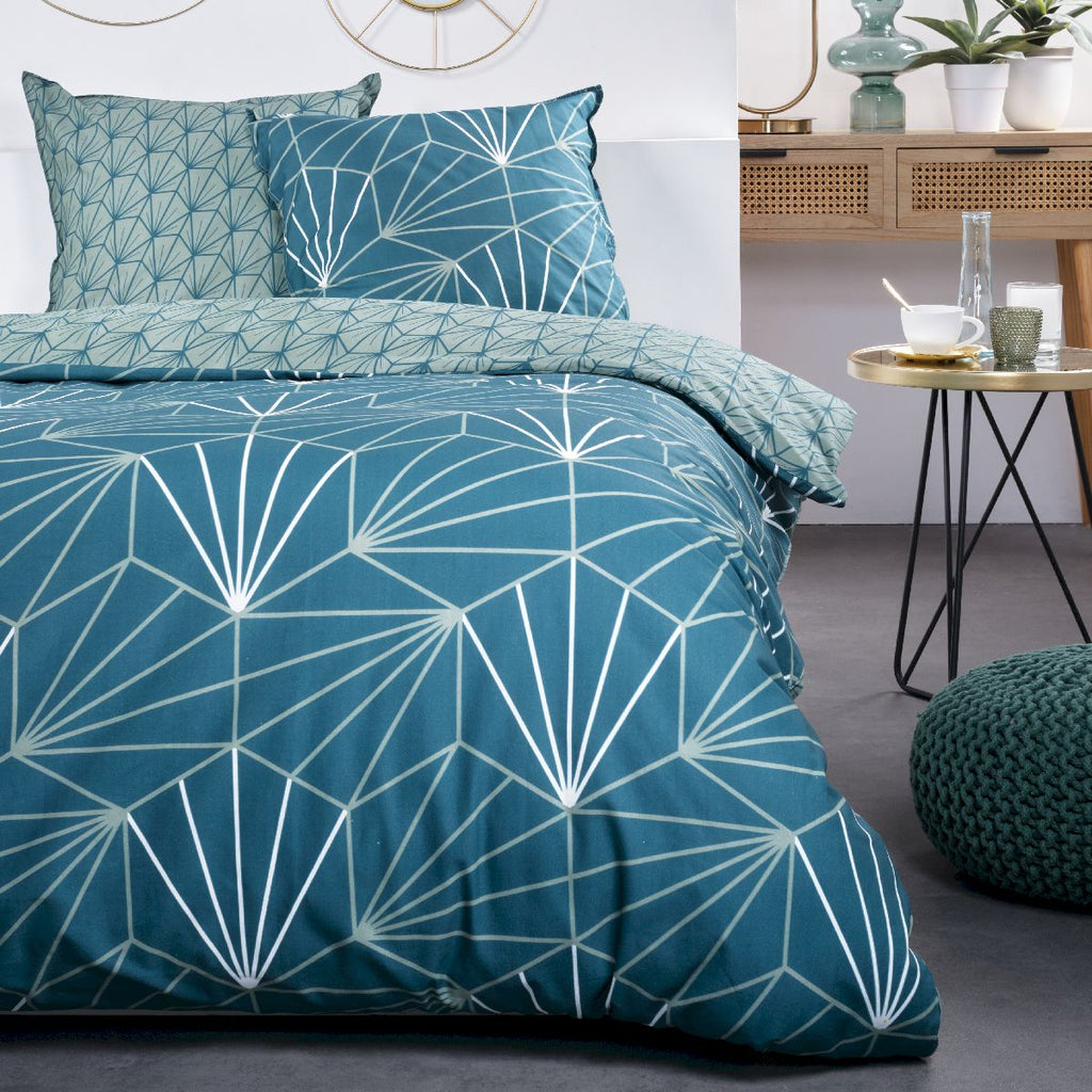 Sunshine - Parure De Lit Motif 9.52 - Bleu