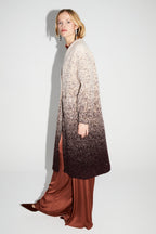 Veste Doriane Bouclettes Dégradé Chocolat Fabriquée En Italie