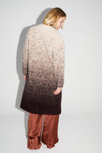 Veste Doriane Bouclettes Dégradé Chocolat Fabriquée En Italie