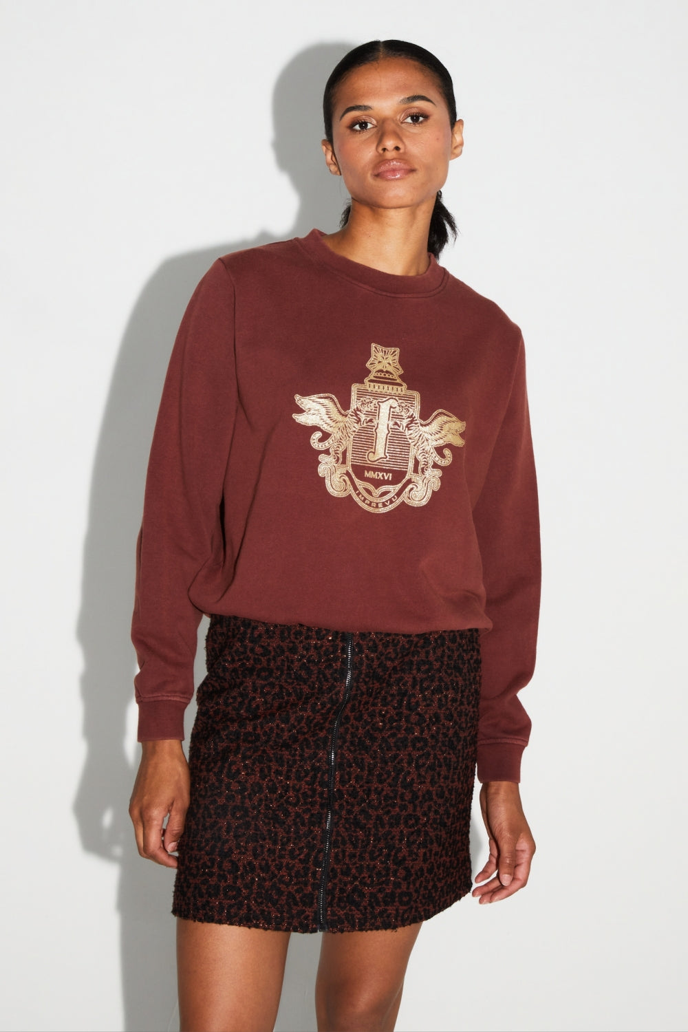 Sweatshirt Eddie Blason Gold Fabriqué Au Portugal