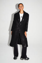 Manteau Alberto Eclat Noir Fabriqué En Italie