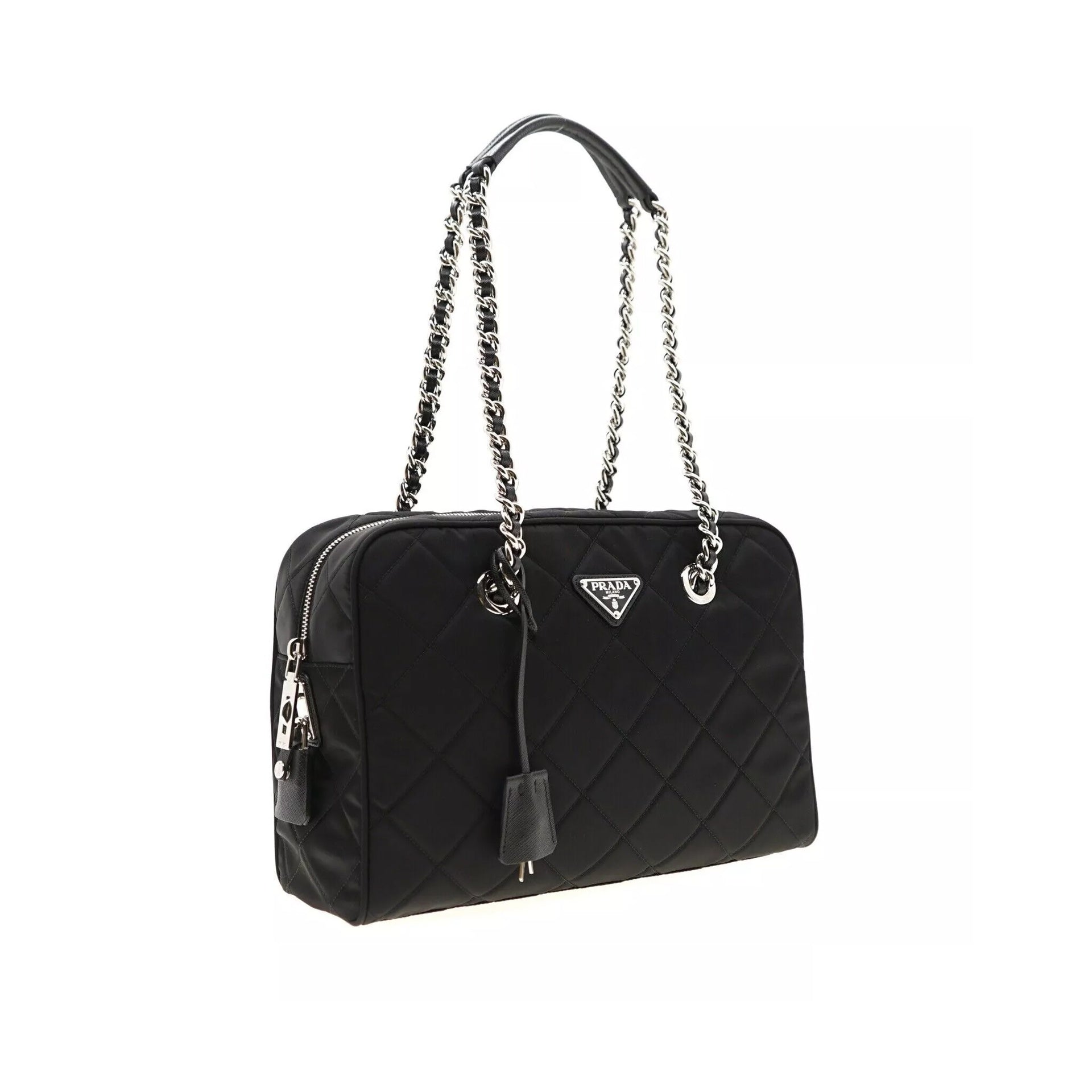 Prada - Sac Bandoulière Quilted Nylon - Femme - Black