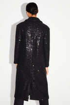 Manteau Alberto Eclat Noir Fabriqué En Italie