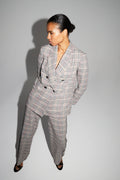 Blazer Ema Pied De Poule Lucky Star Red Fabriqué En Italie