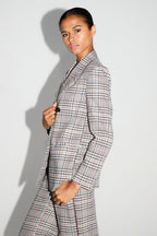 Blazer Ema Pied De Poule Lucky Star Red Fabriqué En Italie