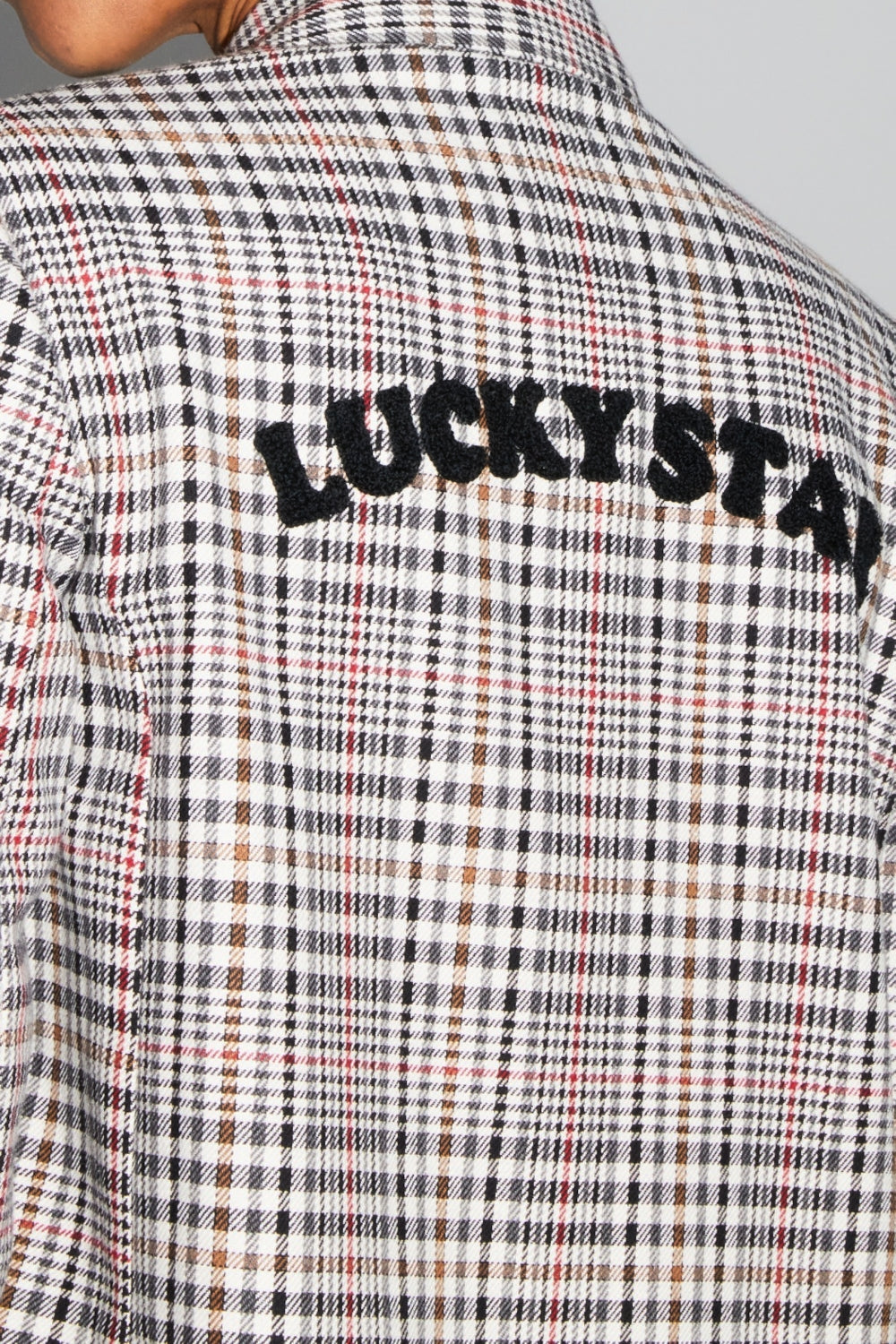 Blazer Ema Pied De Poule Lucky Star Red Fabriqué En Italie