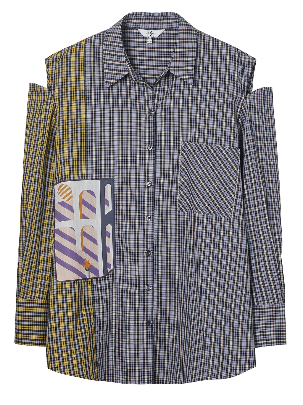 Lily - Chemise - Gris Violet