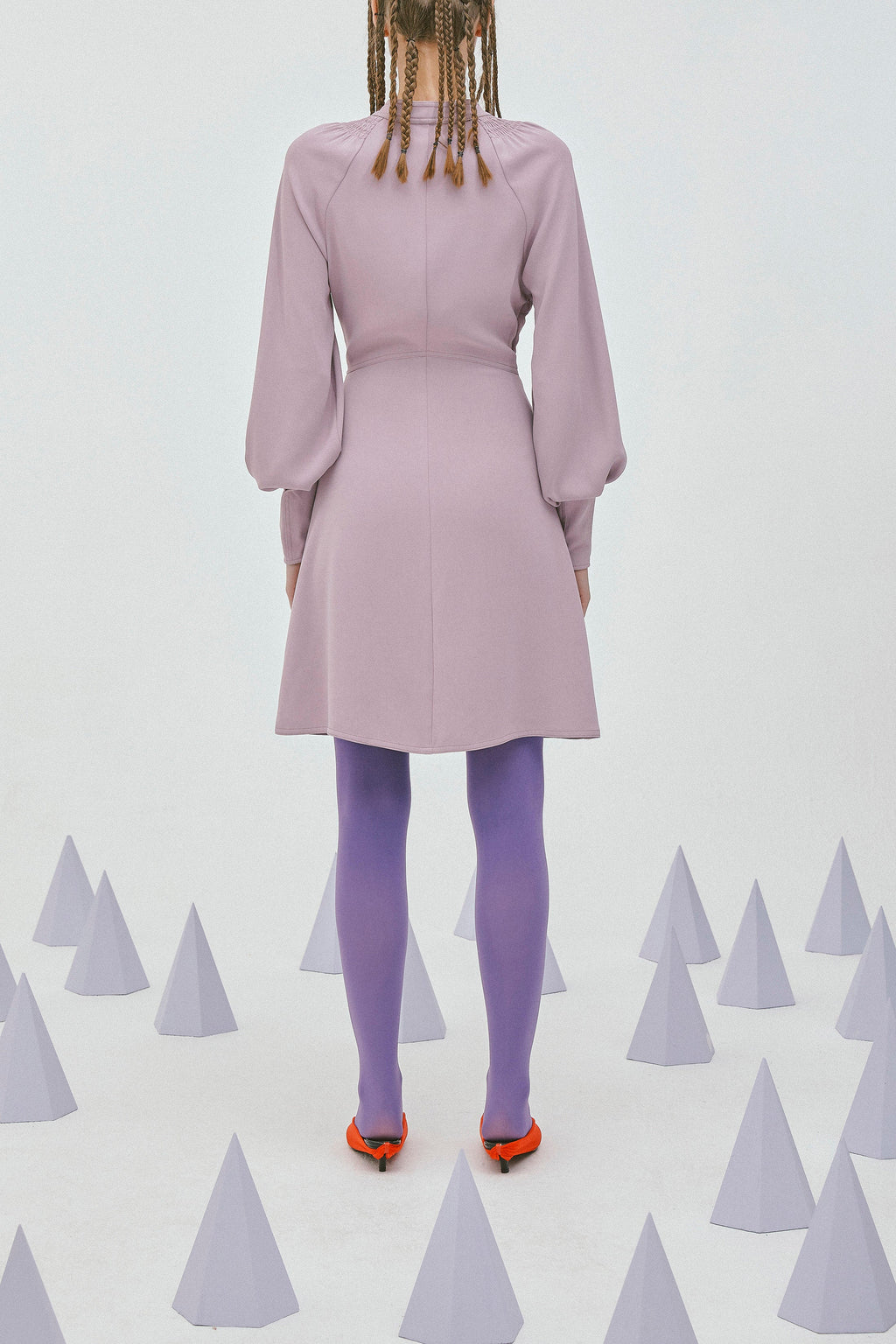 Lily - Robe - Gris Violet
