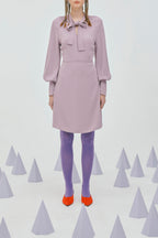 Lily - Robe - Gris Violet