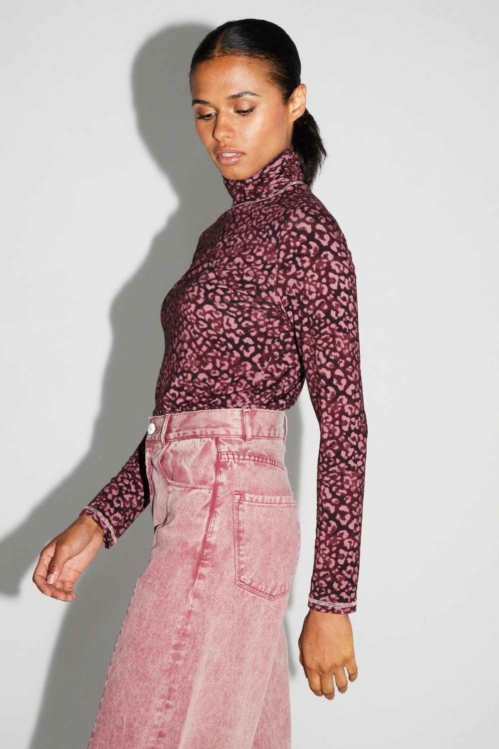 Denim Swiggy Palazzo Bordeaux Fabriqué Au Portugal