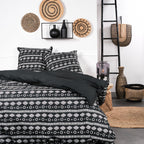 Sunshine - Parure De Lit Motif 11.6 - Noir