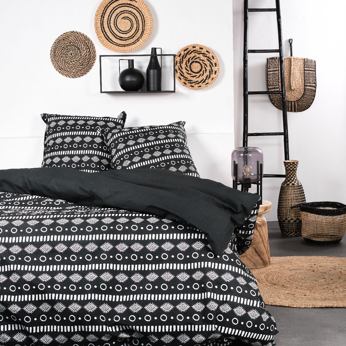 Sunshine - Parure De Lit Motif 11.6 - Noir