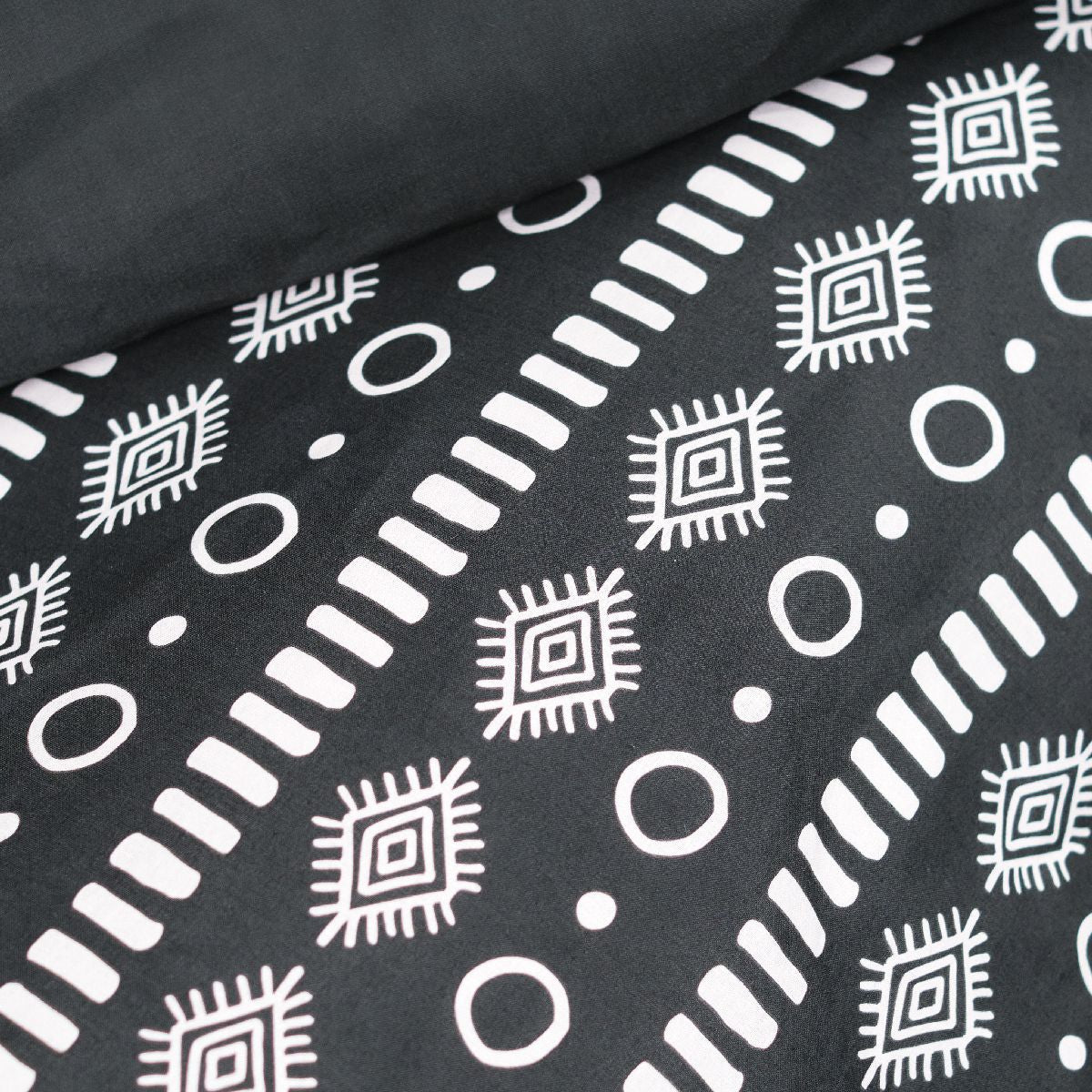 Sunshine - Parure De Lit Motif 11.6 - Noir