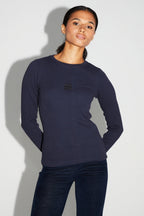 T-Shirt Hugo Navy Moucheté Fabriqué Au Portugal