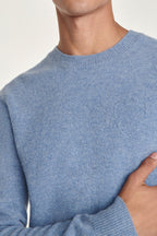 The Kooples - Pull Col Rond Bleu - Homme
