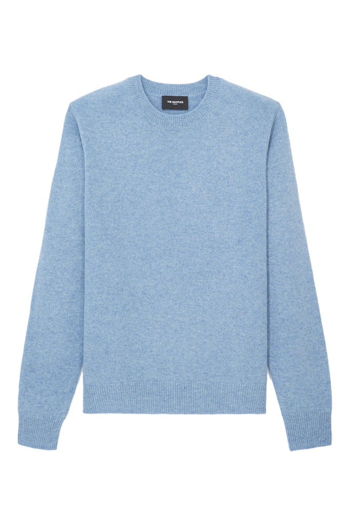 The Kooples - Pull Col Rond Bleu - Homme