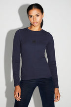T-Shirt Hugo Navy Moucheté Fabriqué Au Portugal