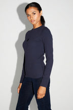 T-Shirt Hugo Navy Moucheté Fabriqué Au Portugal