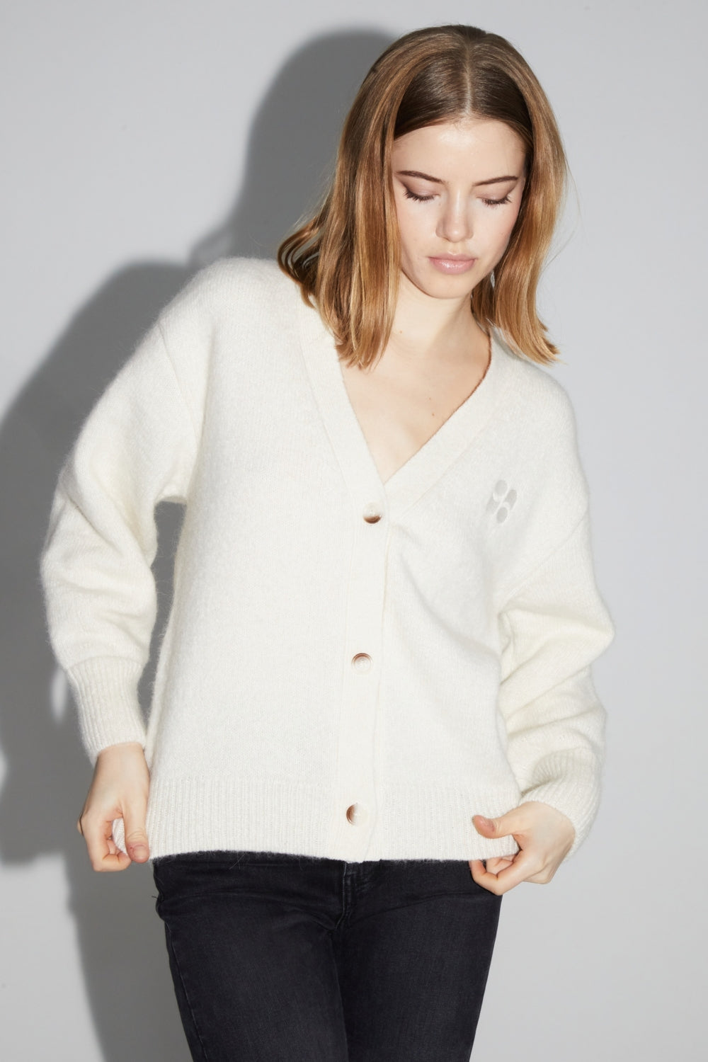 Cardigan Mira Naturel 100% Laine Extra Vierge Fabriqué Au Portugal