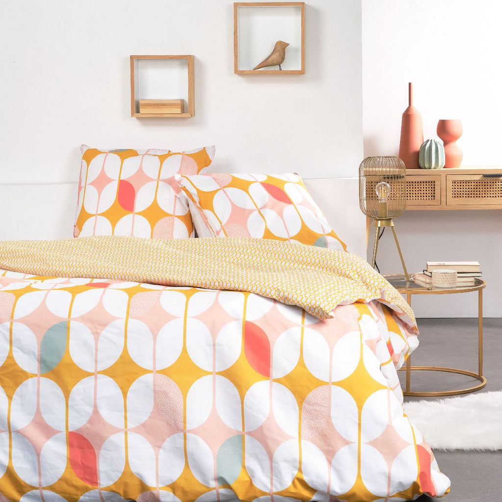 Sunshine - Parure De Lit Motif 11.32 - Jaune