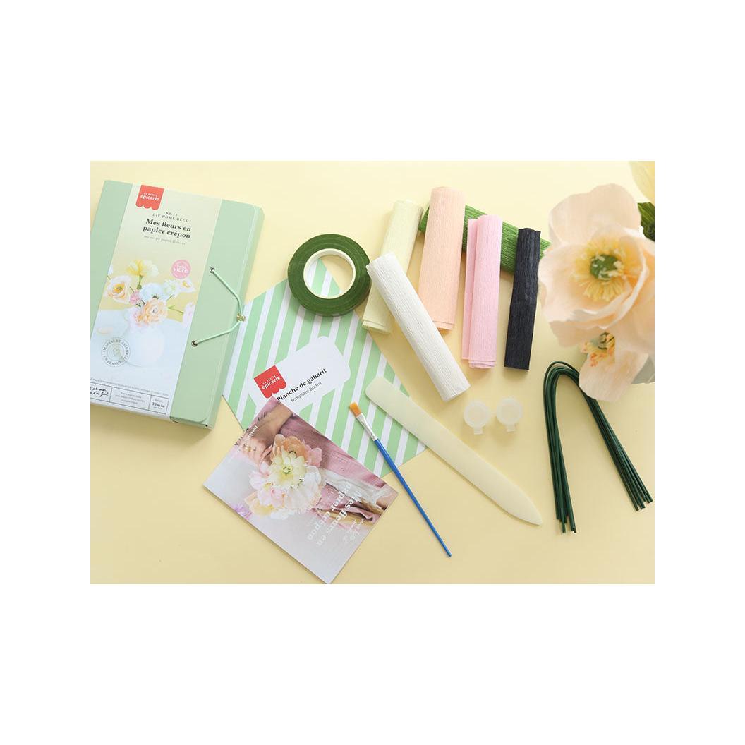 Kit Diy Home Déco - Mes Fleurs En Papier Crépon