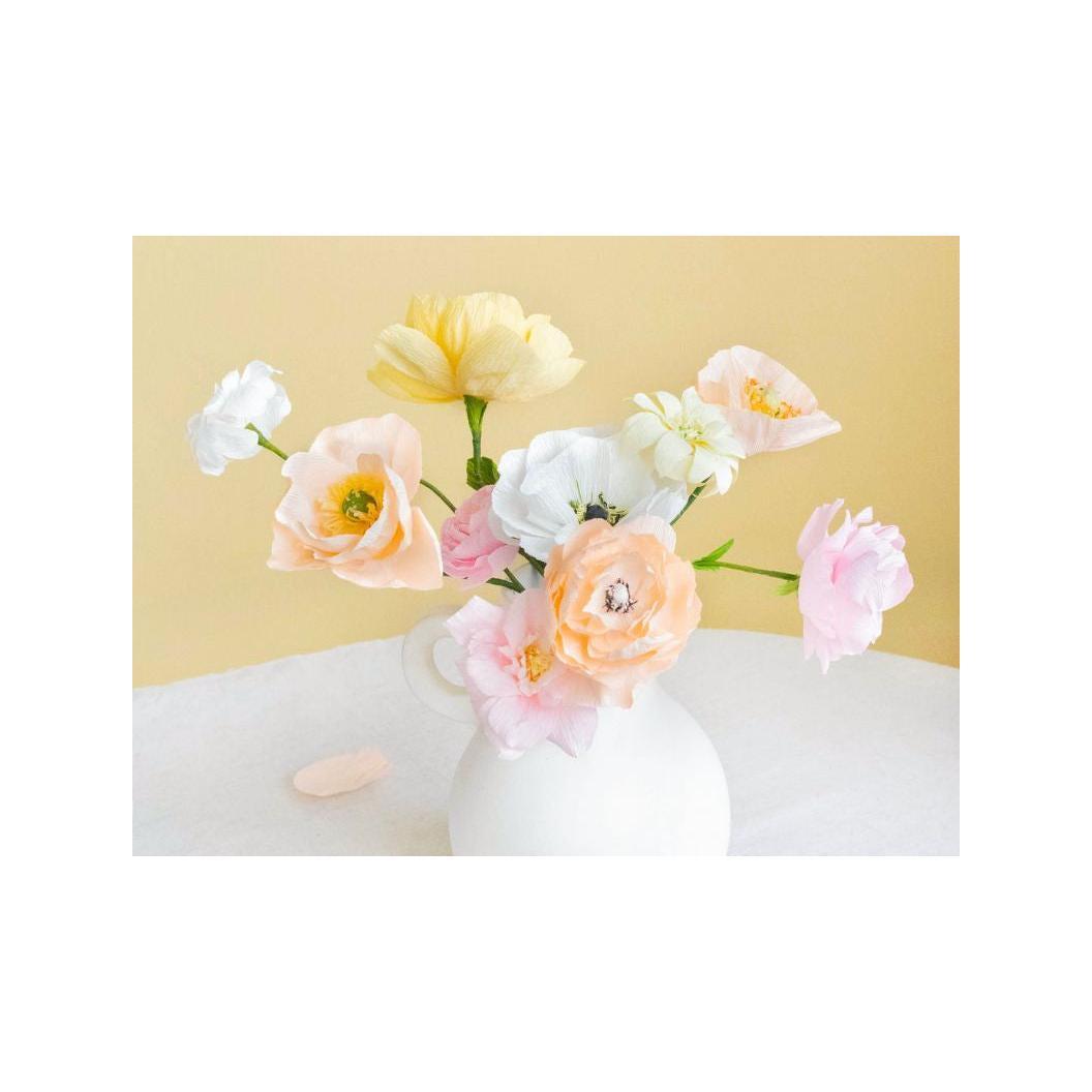 Kit Diy Home Déco - Mes Fleurs En Papier Crépon