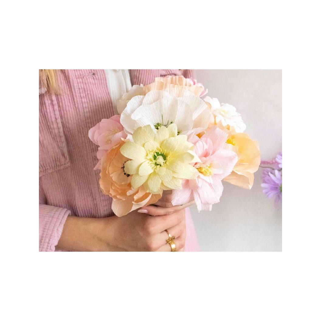 Kit Diy Home Déco - Mes Fleurs En Papier Crépon
