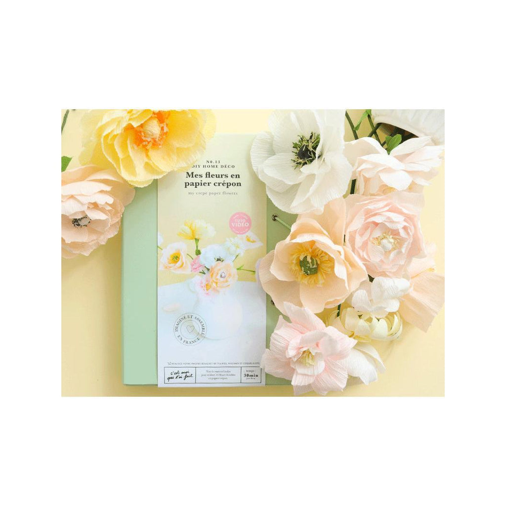 Kit Diy Home Déco - Mes Fleurs En Papier Crépon