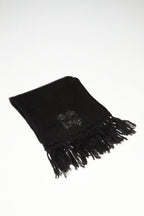 Echarpe Chill Black 100% Laine Extra Vierge Fabriqué Au Portugal