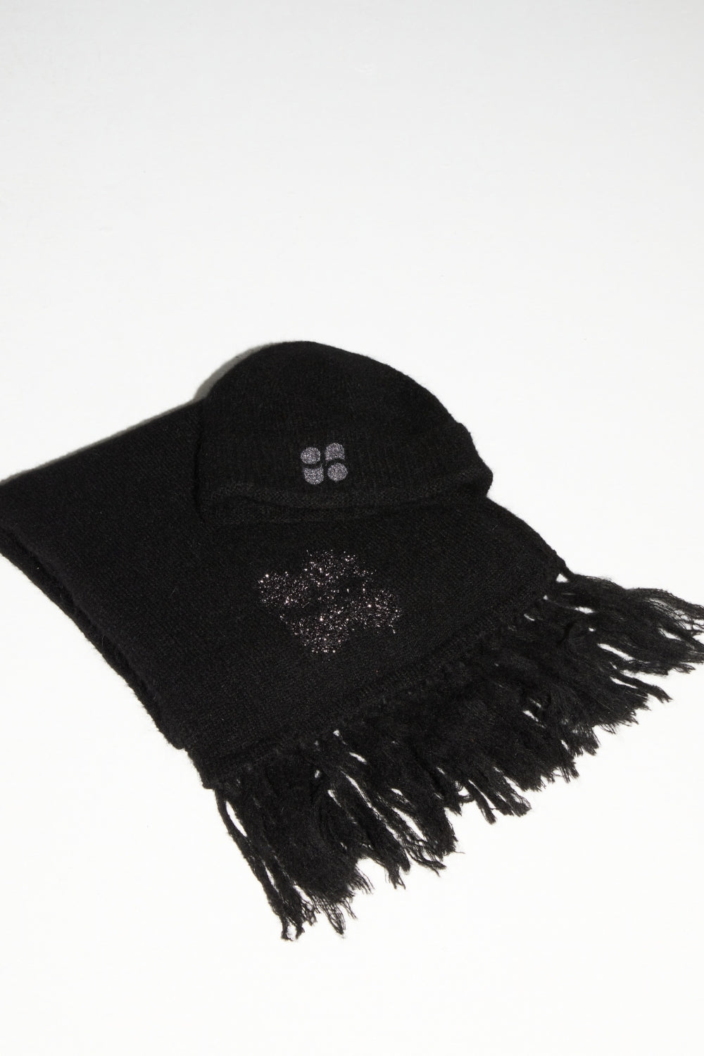 Echarpe Chill Black 100% Laine Extra Vierge Fabriqué Au Portugal