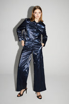 Pantalon Cargo Nolan Mercurio Blue Fabriqué En Italie