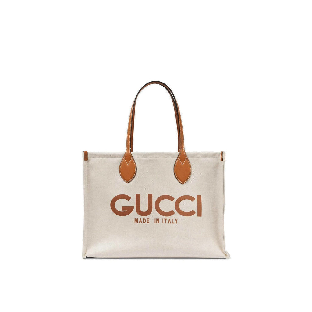 Gucci Medium Tote Handle Bag - Beige - Femme