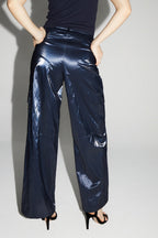 Pantalon Cargo Nolan Mercurio Blue Fabriqué En Italie