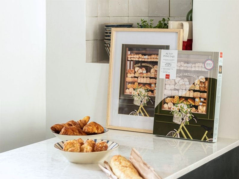 Coffret Peinture Au Numéro - Petit Pinceau - Boulangeries Parisiennes Par Ananya Bhandari