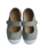 Chaussures En Toiles Ballerines Babies Scratch - Vert De Gris - Fille